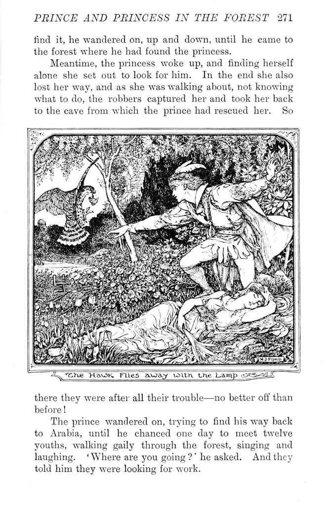 Andrew Lang Olive Fairy Book 271 Vintage Illustration A4 Photo Print