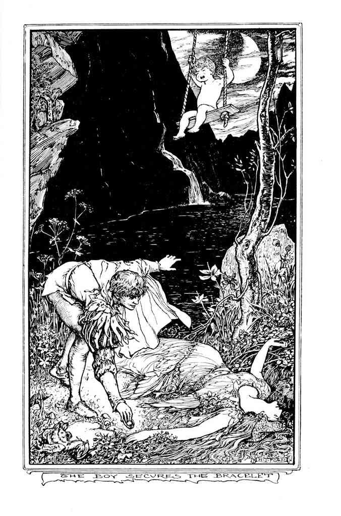 Andrew Lang Olive Fairy Book 281 Vintage Illustration A4 Photo Print
