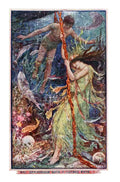 Andrew Lang Olive Fairy Book 284 Vintage Illustration A4 Photo Print
