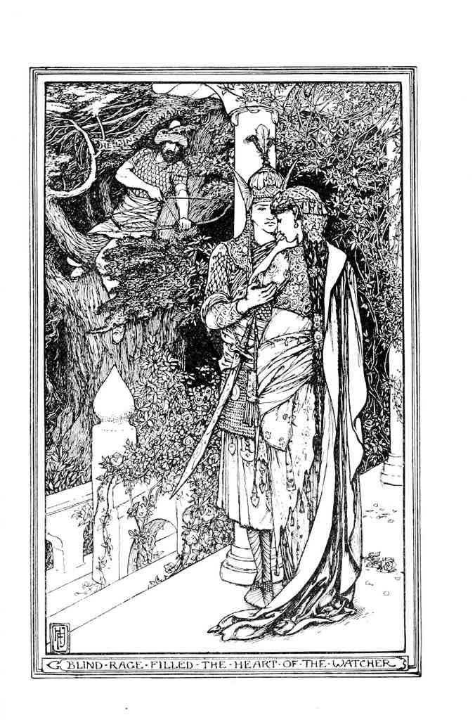 Andrew Lang Olive Fairy Book 298 Vintage Illustration A4 Photo Print