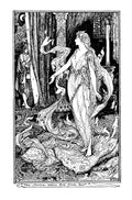 Andrew Lang Olive Fairy Book 333 Vintage Illustration A4 Photo Print