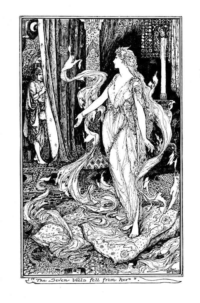 Andrew Lang Olive Fairy Book 333 Vintage Illustration A4 Photo Print