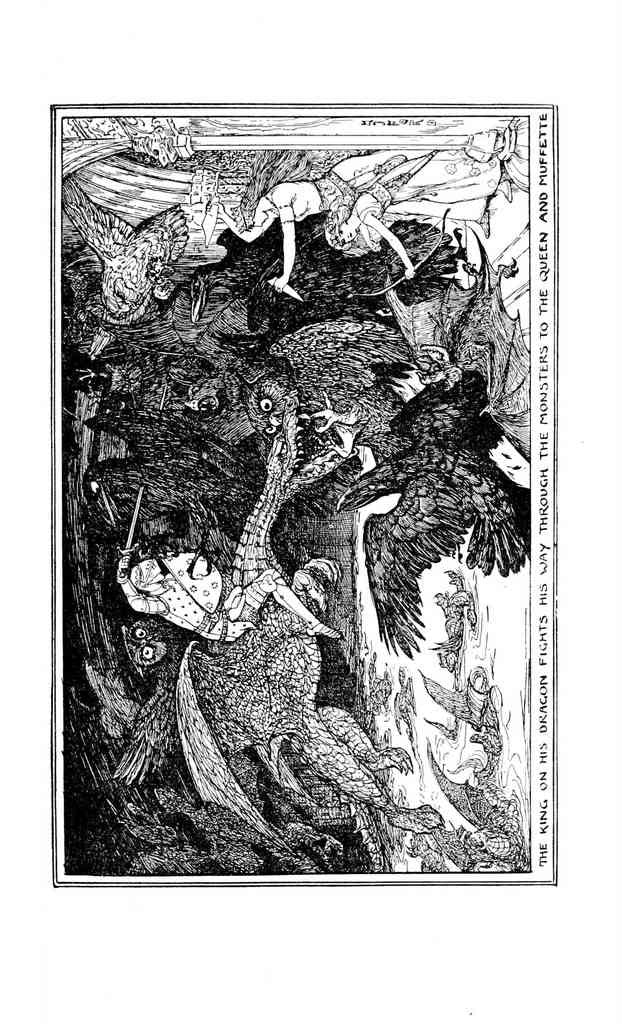 Andrew Lang Orange Fairy Book 266 Vintage Illustration A4 Photo Print