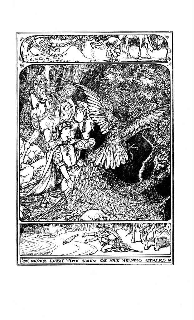 Andrew Lang Orange Fairy Book 290 Vintage Illustration A4 Photo Print
