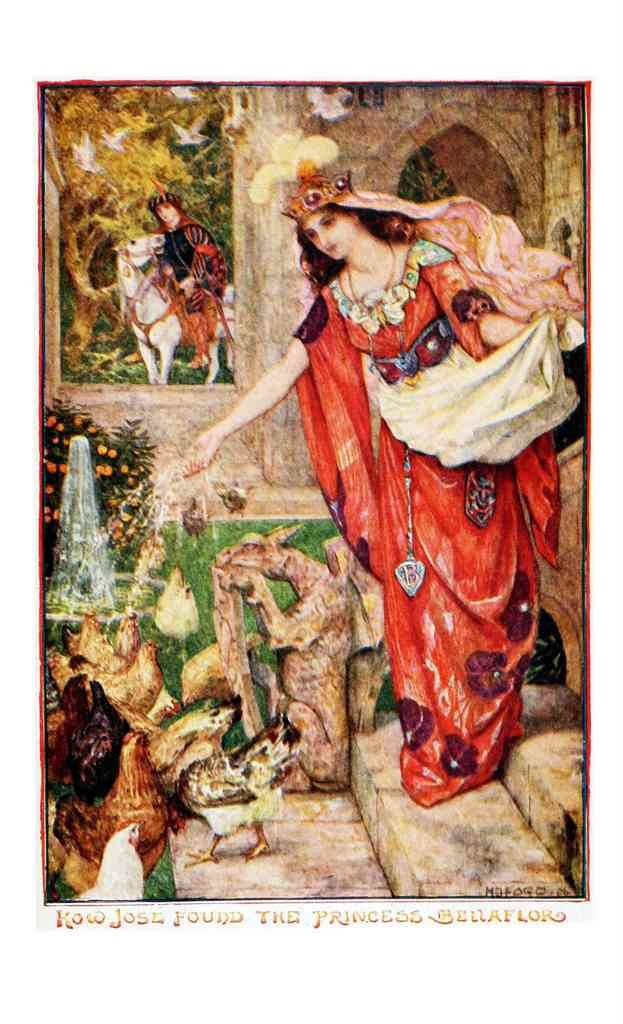 Andrew Lang Orange Fairy Book 293 Vintage Illustration A4 Photo Print