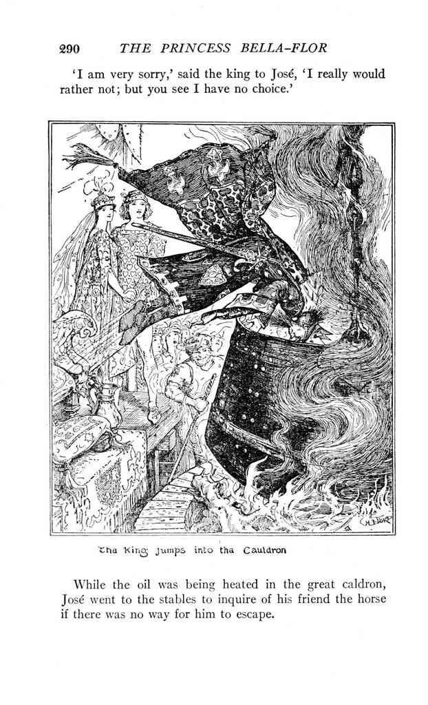 Andrew Lang Orange Fairy Book 295 Vintage Illustration A4 Photo Print