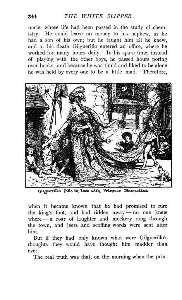 Andrew Lang Orange Fairy Book 347 Vintage Illustration A4 Photo Print