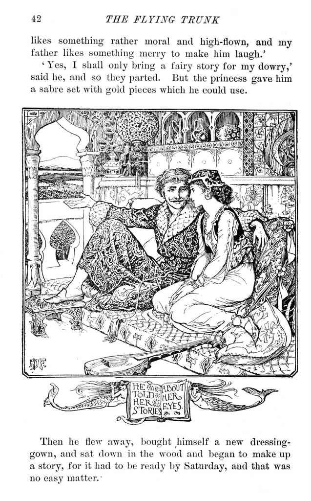 Andrew Lang Pink Fairy Book 049 Vintage Illustration A4 Photo Print