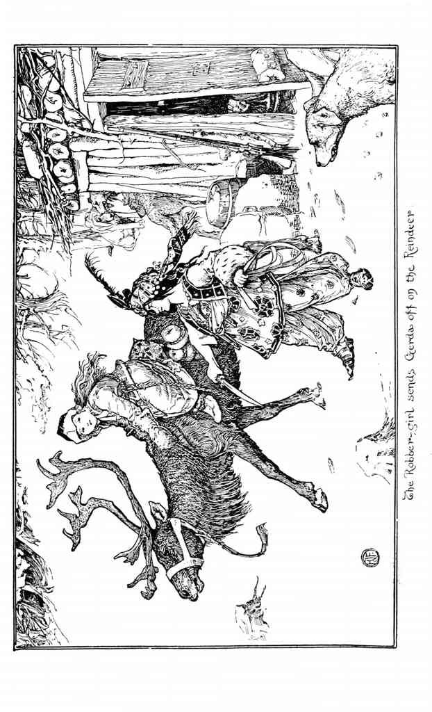 Andrew Lang Pink Fairy Book 102 Vintage Illustration A4 Photo Print