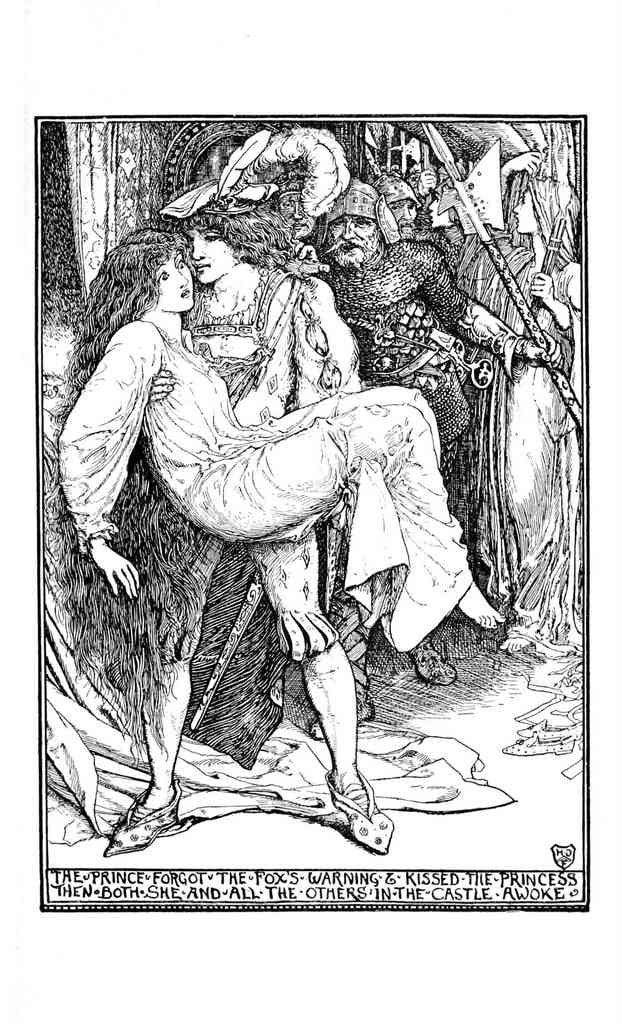 Andrew Lang Pink Fairy Book 144 Vintage Illustration A4 Photo Print