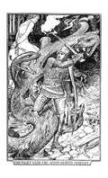 Andrew Lang Pink Fairy Book 220 Vintage Illustration A4 Photo Print