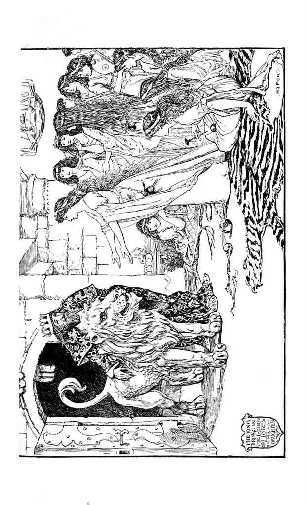 Andrew Lang Pink Fairy Book 234 Vintage Illustration A4 Photo Print