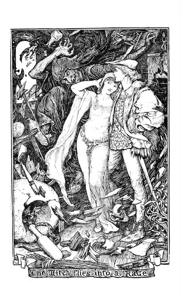 Andrew Lang Pink Fairy Book 250 Vintage Illustration A4 Photo Print