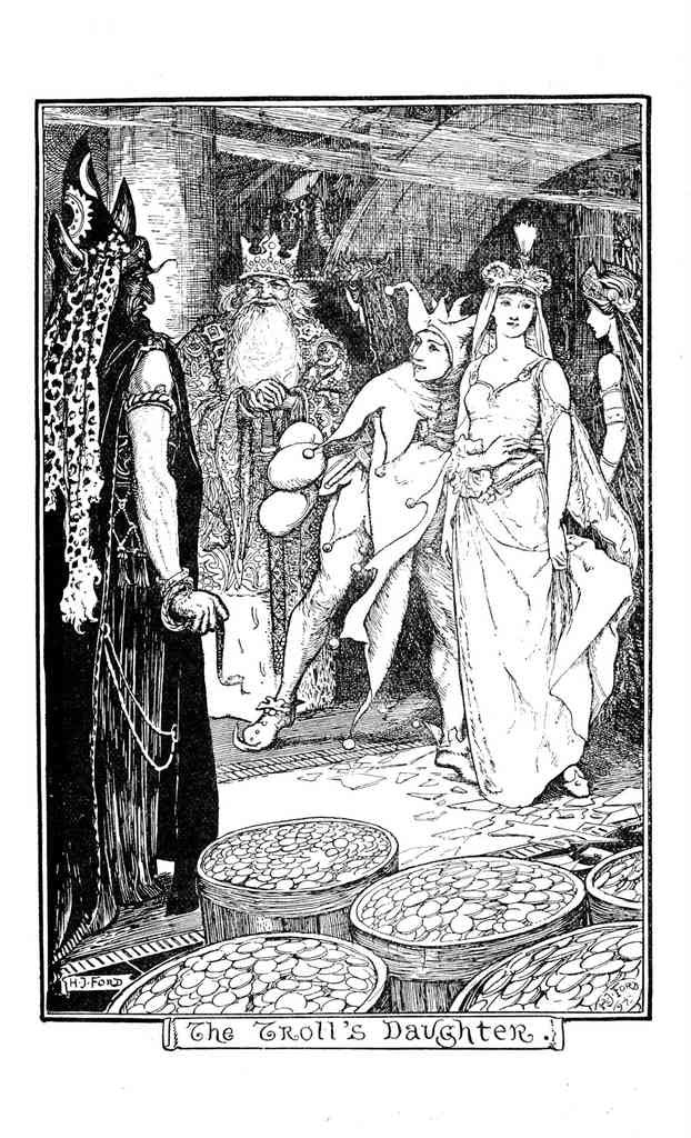 Andrew Lang Pink Fairy Book 256 Vintage Illustration A4 Photo Print