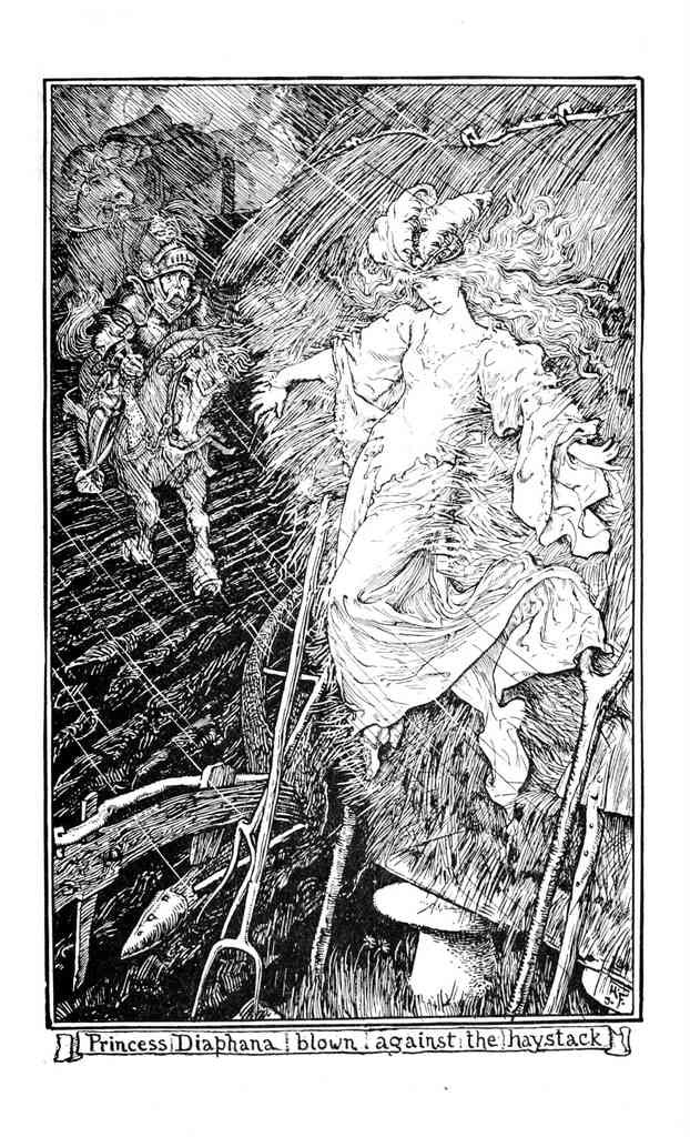 Andrew Lang Pink Fairy Book 282 Vintage Illustration A4 Photo Print