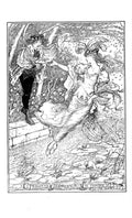 Andrew Lang Pink Fairy Book 286 Vintage Illustration A4 Photo Print