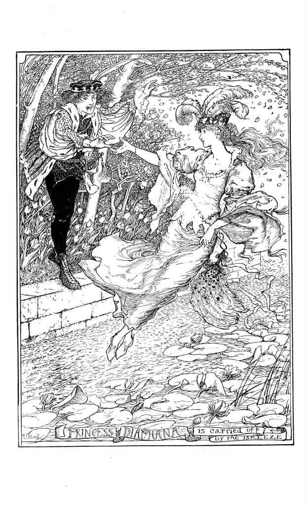 Andrew Lang Pink Fairy Book 286 Vintage Illustration A4 Photo Print