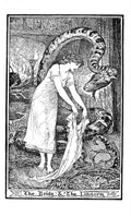 Andrew Lang Pink Fairy Book 314 Vintage Illustration A4 Photo Print