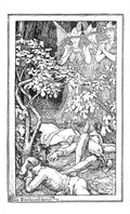 Andrew Lang Pink Fairy Book 348 Vintage Illustration A4 Photo Print