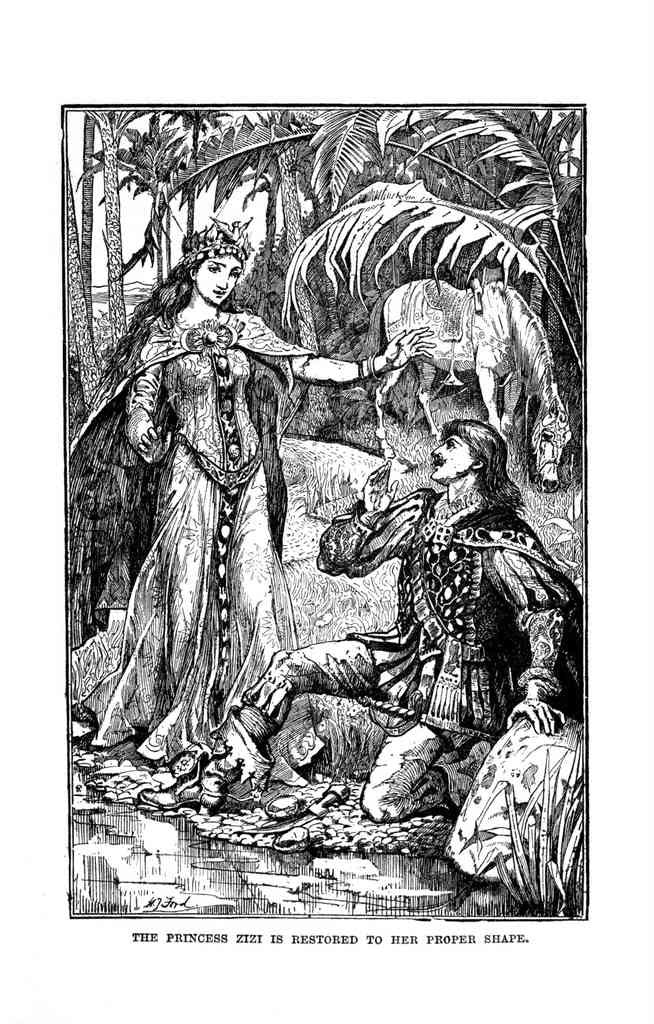 Andrew Lang Red Fairy Book 273 Vintage Illustration A4 Photo Print