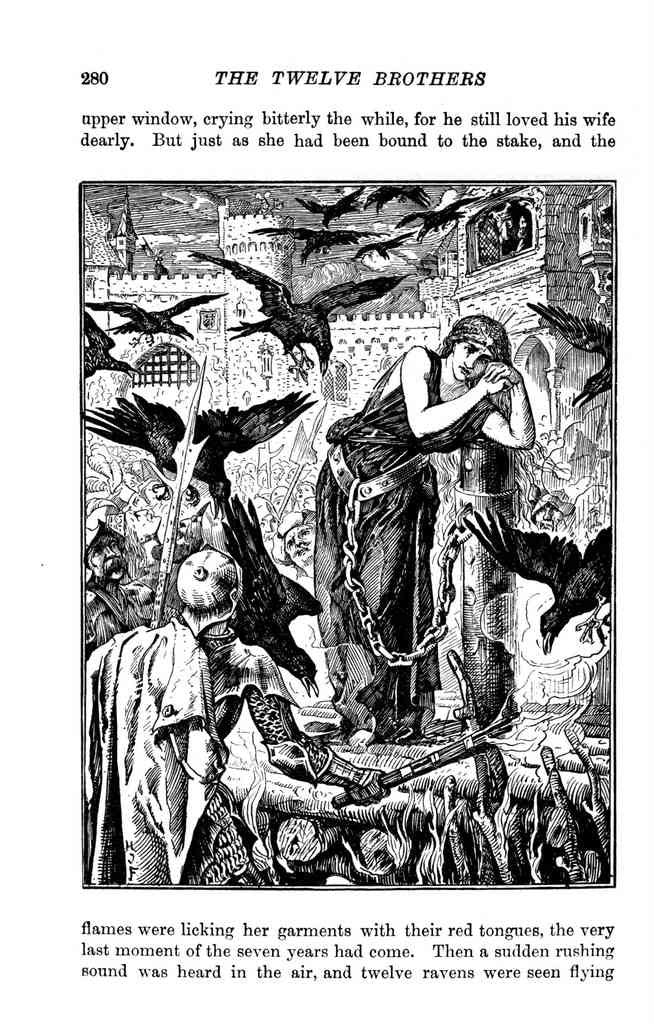 Andrew Lang Red Fairy Book 289 Vintage Illustration A4 Photo Print
