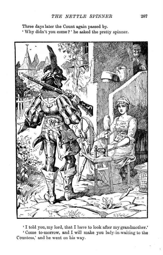 Andrew Lang Red Fairy Book 296 Vintage Illustration A4 Photo Print