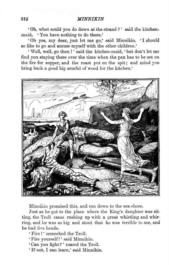 Andrew Lang Red Fairy Book 321 Vintage Illustration A4 Photo Print