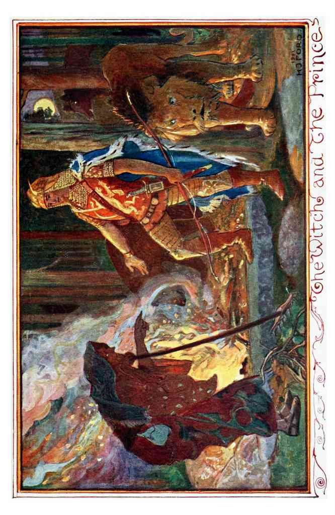 Andrew Lang Violet Fairy Book 057 Vintage Illustration A4 Photo Print