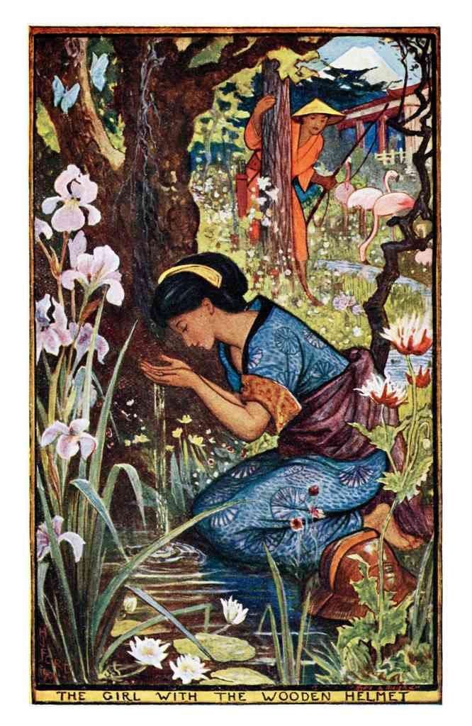 Andrew Lang Violet Fairy Book 273 Vintage Illustration A4 Photo Print