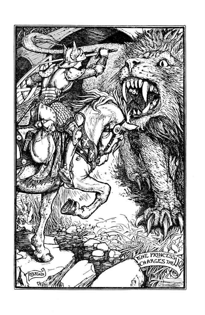 Andrew Lang Violet Fairy Book 324 Vintage Illustration A4 Photo Print