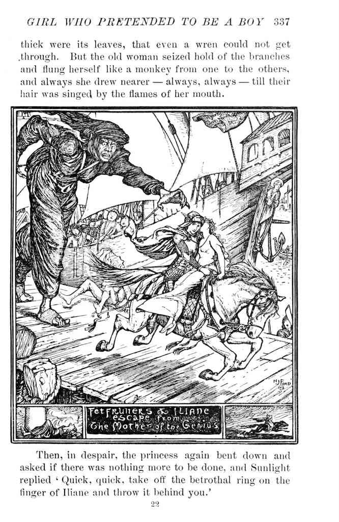 Andrew Lang Violet Fairy Book 333 Vintage Illustration A4 Photo Print