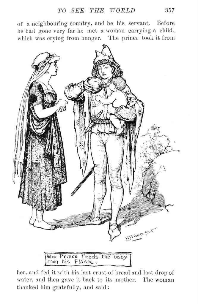 Andrew Lang Violet Fairy Book 353 Vintage Illustration A4 Photo Print
