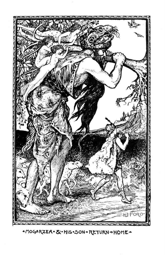 Andrew Lang Violet Fairy Book 378 Vintage Illustration A4 Photo Print