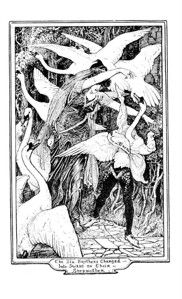 Andrew Lang Yellow Fairy Book 020 Vintage Illustration A4 Photo Print