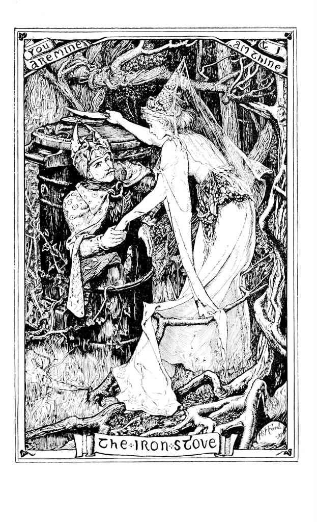 Andrew Lang Yellow Fairy Book 047 Vintage Illustration A4 Photo Print