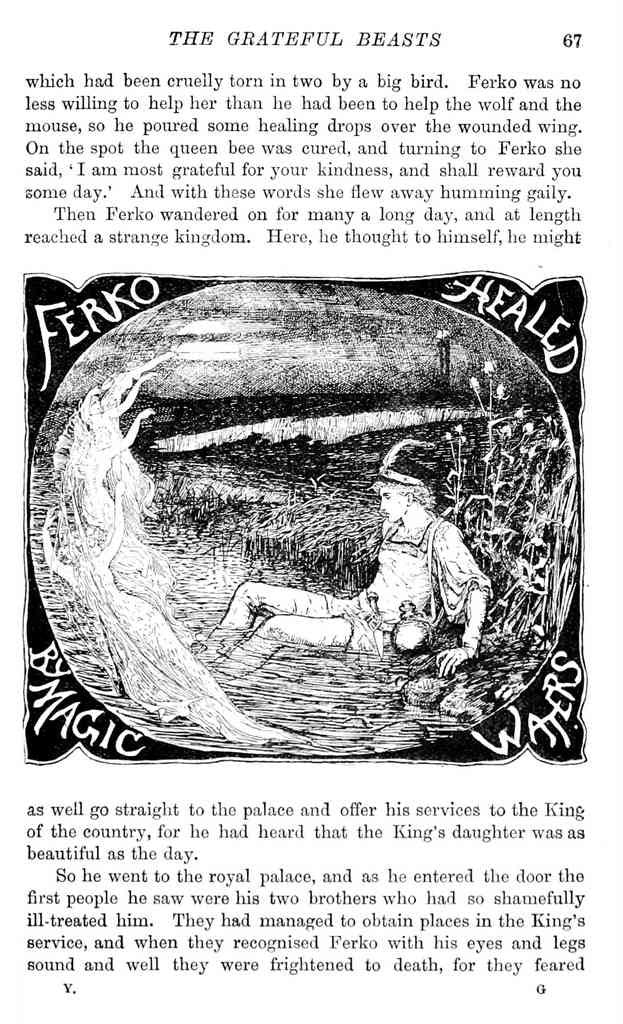 Andrew Lang Yellow Fairy Book 083 Vintage Illustration A4 Photo Print