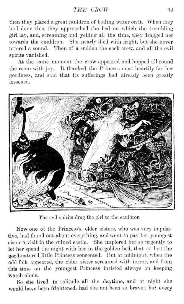 Andrew Lang Yellow Fairy Book 111 Vintage Illustration A4 Photo Print