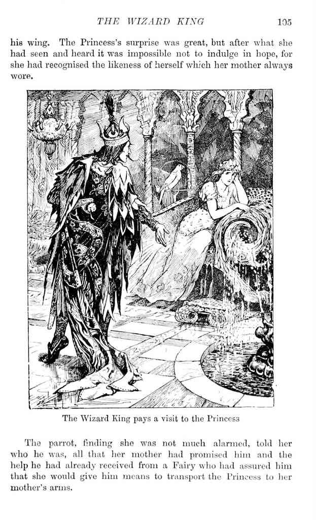 Andrew Lang Yellow Fairy Book 124 Vintage Illustration A4 Photo Print