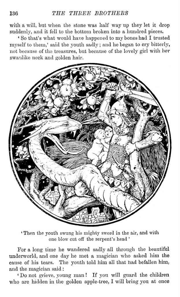 Andrew Lang Yellow Fairy Book 155 Vintage Illustration A4 Photo Print