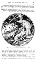 Andrew Lang Yellow Fairy Book 158 Vintage Illustration A4 Photo Print