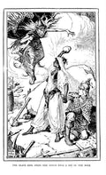 Andrew Lang Yellow Fairy Book 164 Vintage Illustration A4 Photo Print