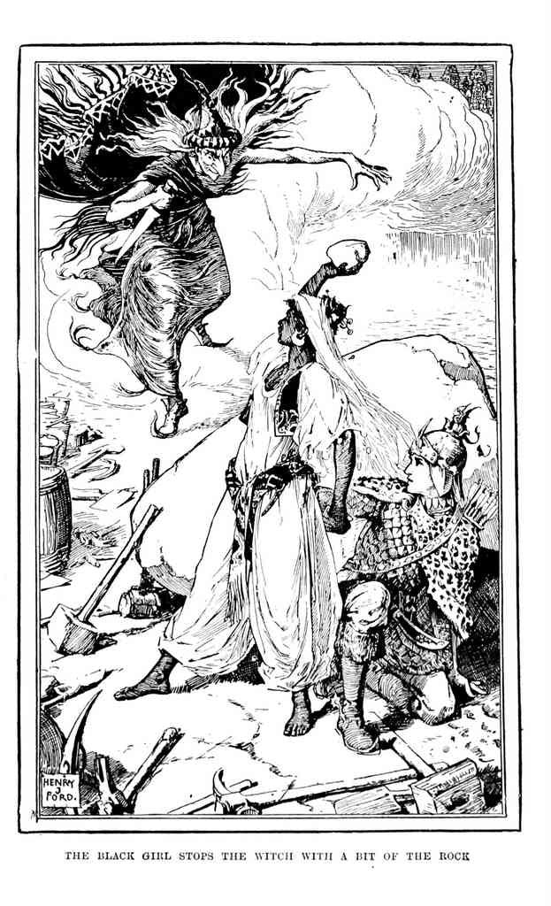 Andrew Lang Yellow Fairy Book 164 Vintage Illustration A4 Photo Print