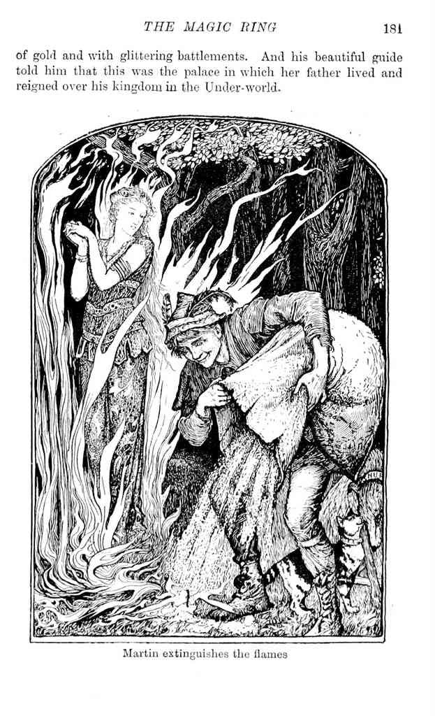 Andrew Lang Yellow Fairy Book 203 Vintage Illustration A4 Photo Print