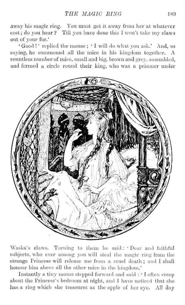 Andrew Lang Yellow Fairy Book 211 Vintage Illustration A4 Photo Print