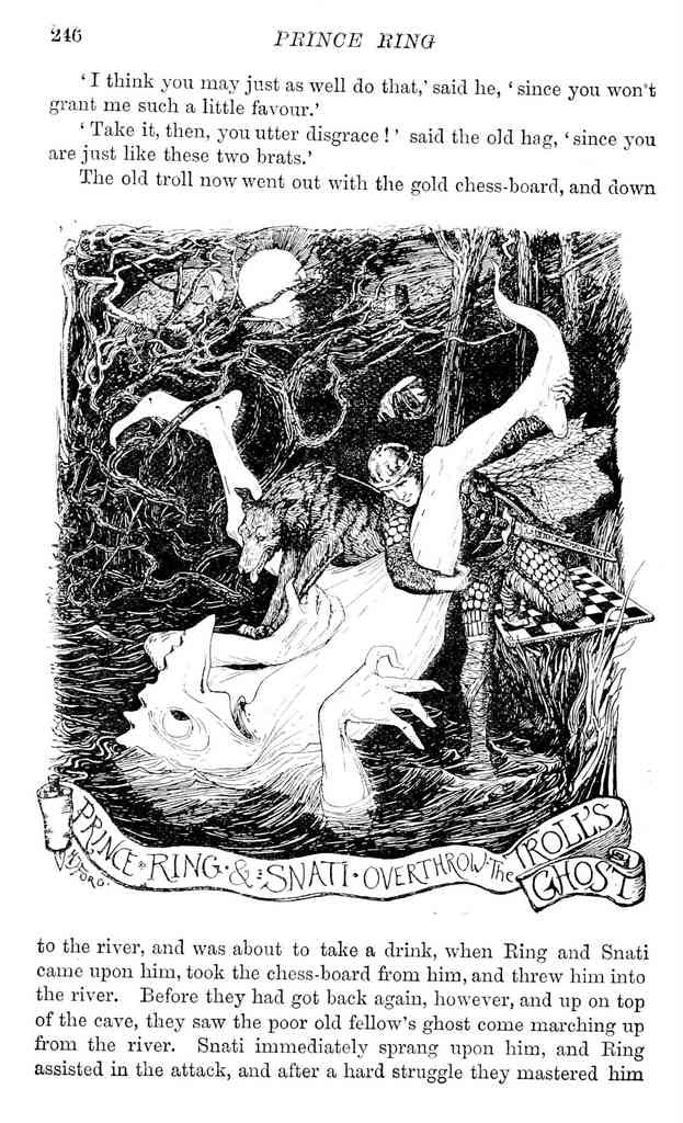 Andrew Lang Yellow Fairy Book 272 Vintage Illustration A4 Photo Print