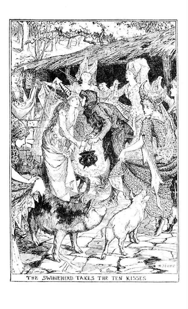 Andrew Lang Yellow Fairy Book 277 Vintage Illustration A4 Photo Print