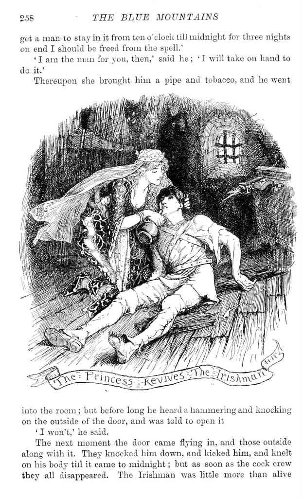 Andrew Lang Yellow Fairy Book 285 Vintage Illustration A4 Photo Print