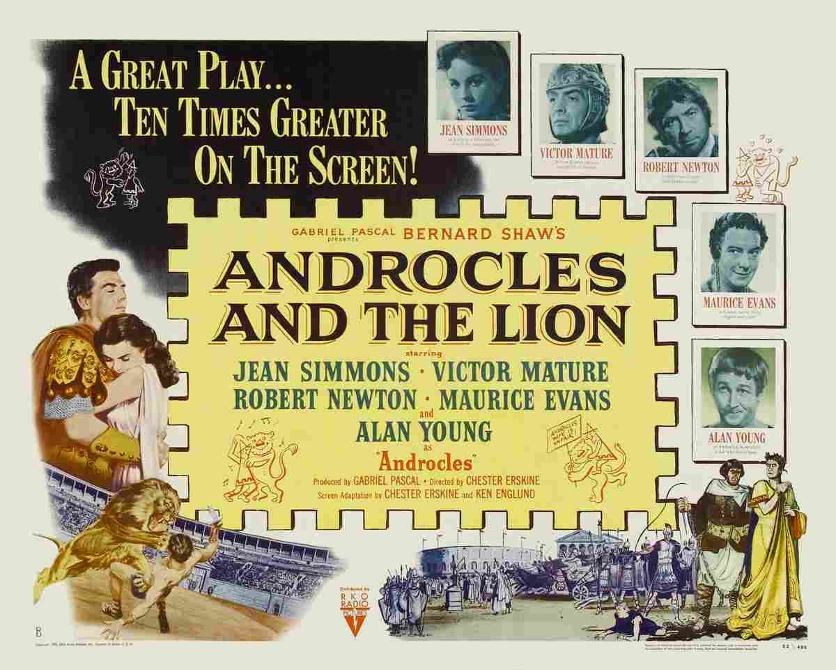 Androcles and the Lion 02 film star poster A4 Photo Print