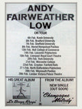 Andy Fairweather Low 1 Vintage Retro Advert Poster A4 Photo Print