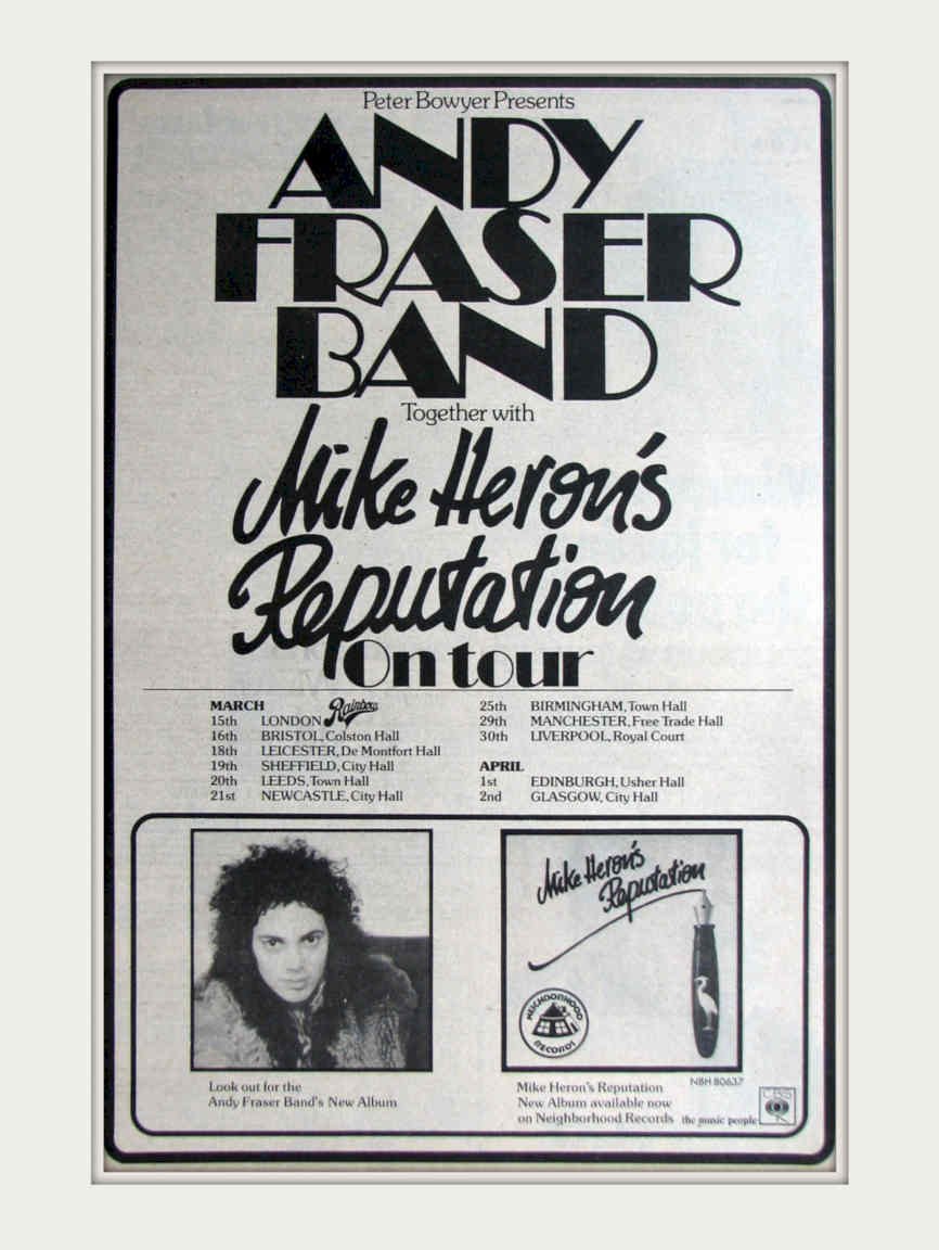 Andy Fraser Reputation Vintage Retro Advert Poster A4 Photo Print